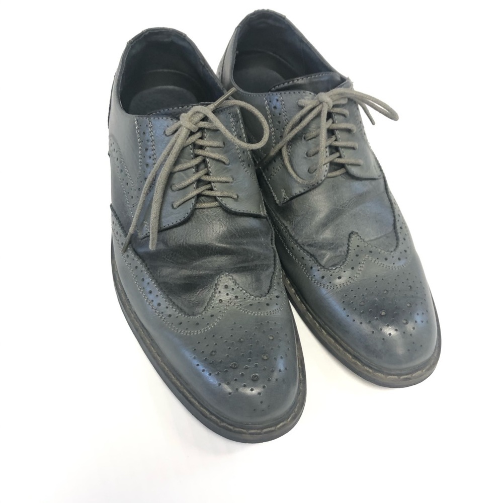 Original Penguin Gray Leather Derbies